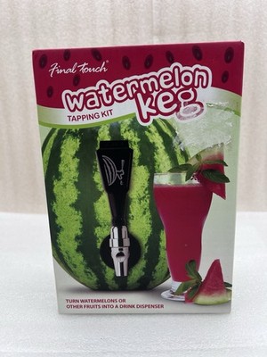 Watermelon Keg Tapping Kit by Final Touch Turn Fruits Into Drink Dispensers NEW