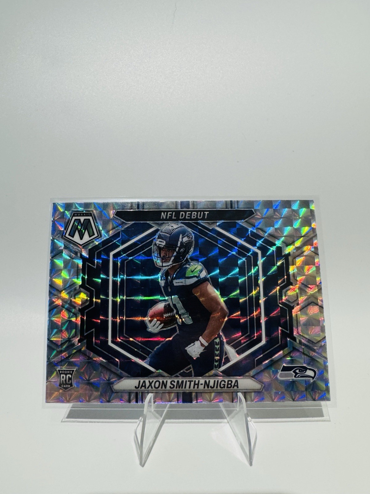 2023 Panini Mosaic - Jaxon Smith-Njigba Rookie NFL Debut Silver Prizm - Seahawks