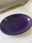 FIESTA WARE ~ PURPLE PLUM ~ 13.5" OVAL SERVING PLATTER  ~ HLC ~ USA ~