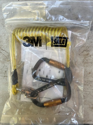 #ad #ad 3M Fall Protection Tether Coil 5 lb Hook To Swivel Hook 1500159 Carabiner Tool $20.00