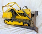 Tonka T-9 Turbo Diesel Mighty Bulldozer #43101 ~ Pressed Steel 1:16 Scale