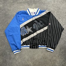 Vintage Champion Orlando Magic NBA Satin Bomber Jacket Large 90s Retro Rare