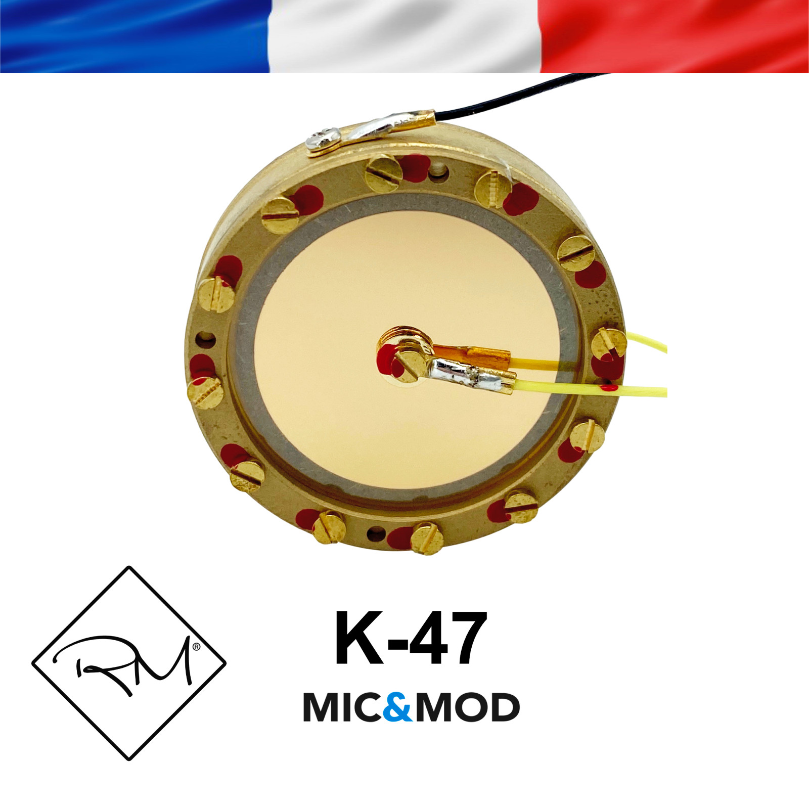 Capsule K47 premium en laiton et mylar pour l'amélioration de micro vintage