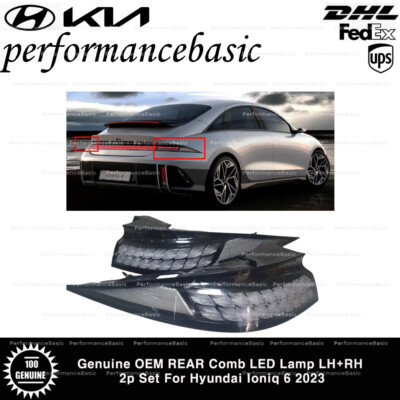 Genuine OEM REAR Comb LED Lamp LH+RH 2p Set For Hyundai Ioniq 6 2023
