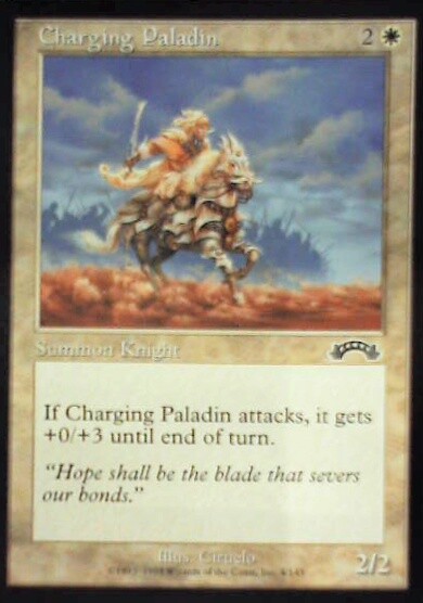 Charging Paladin - Exodus: #4, Magic: The Gathering Nm R110