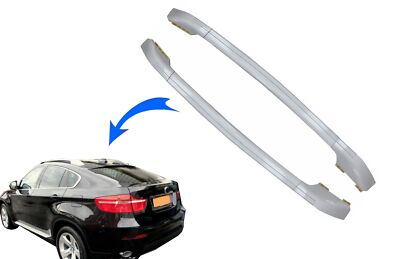 Dekorative Dachreling für BMW X6 E71 E72 2008-2015 Silber Roof Rails