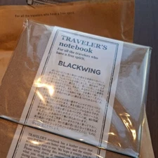 Travelers Factory BLACKWING Traveler's NoteBook Limited Black 2024 Shield