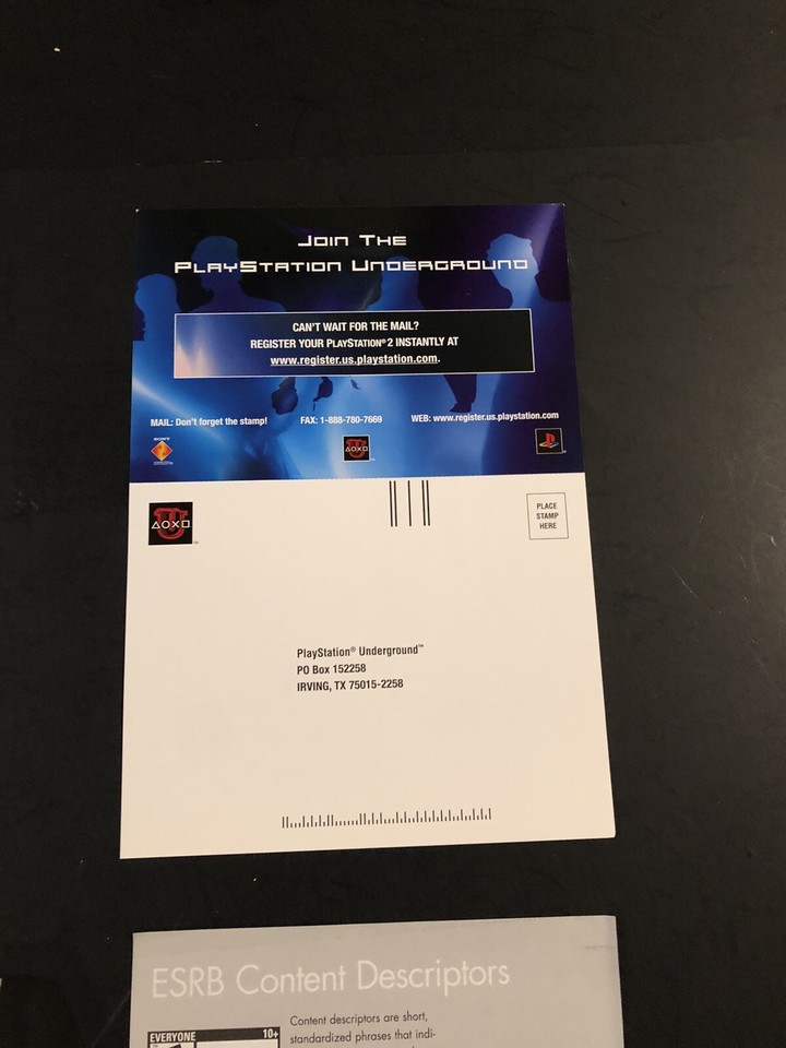 PlayStation 2 Console Instruction Manuals And Original Bag And Inserts