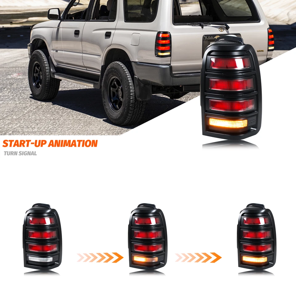 Luces traseras LED para Toyota 4Runner 1996-2002 luces traseras secuenciales Foto 3 de 4