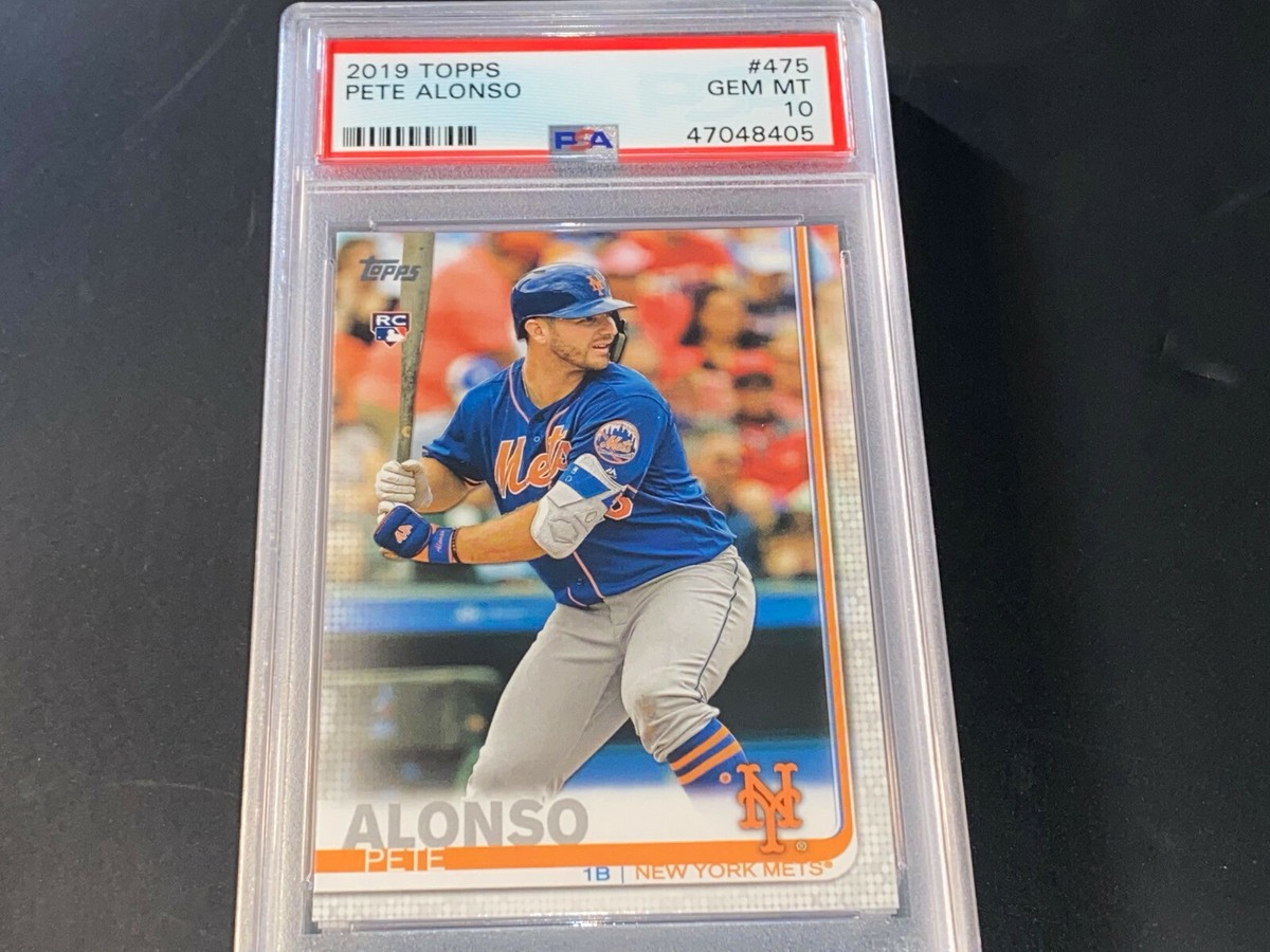Pete Alonso New York Mets 2019 Topps Rookie Card PSA 10 Mint b | eBay