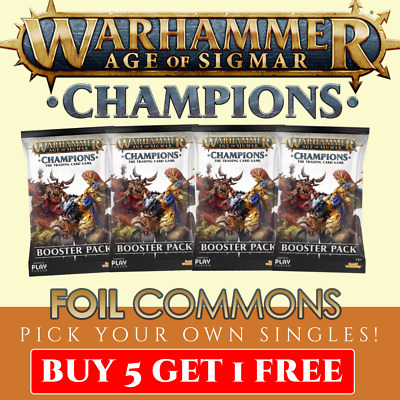 Warhammer Champions (Welle 1) Einzelkarten FOLIE Commons (Kaufen Sie 5 erhalten Sie 1 kostenlos!)