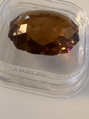 I.F Clean! 29.75ct Cognac Quartz Natural Gemstone - Picture 20 of 24