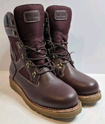 ASOLO Welt High Boot Mens 10 Burgundy Leather LaceUp Vibram Waterproof  AS-2007M