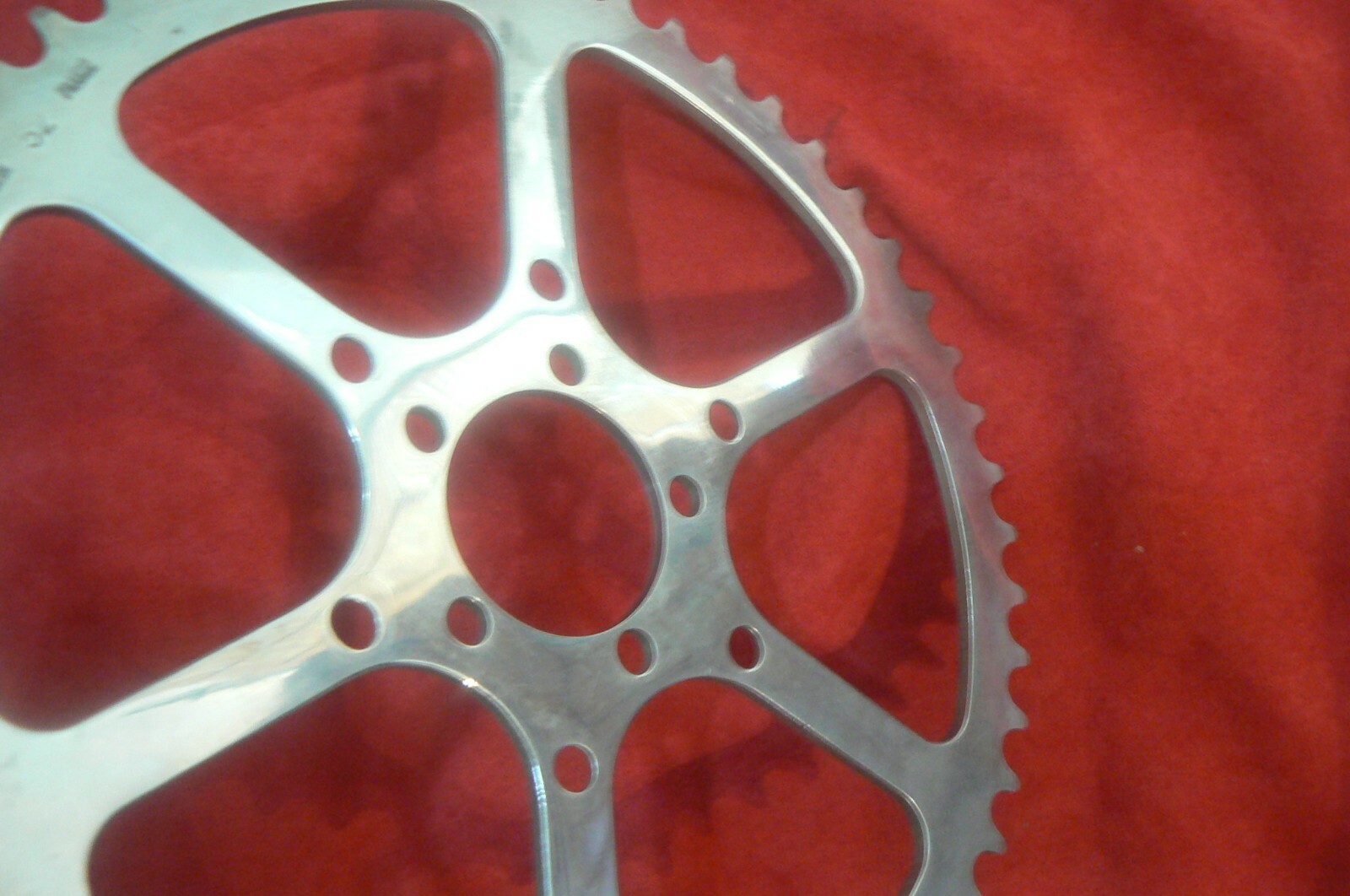 Pédalier double Spécialité TA Dural Forgé Cégédur vélo vintage course France