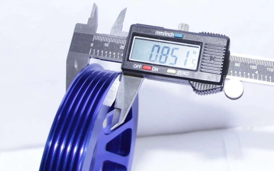 Polia de manivela para 06-12 VW Jetta/Beetle/Golf/Passat/Rabbite 2.5L 2480CC DOHC AZUL - Imagem 3 de 4