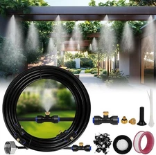Misters for outside Patio, 40 FT (12M) Misting Cooling System with 10 Mist Nozzl
