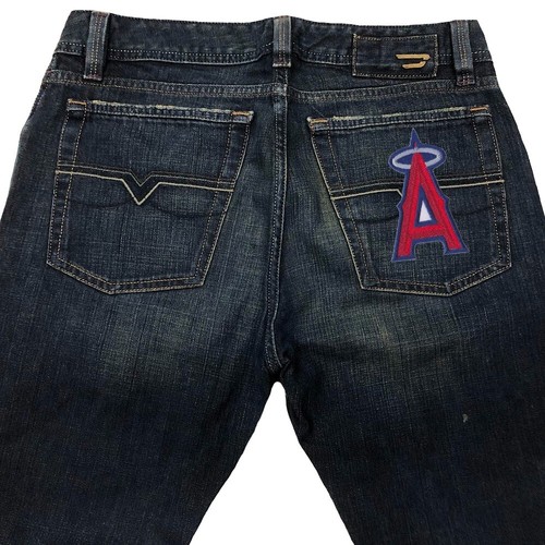 10 pcs Los Angeles Angels Logo Size 2.0"x3.5" Sew Iron on Patch Shirt Hat Jeans - Picture 8 of 12