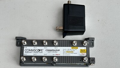 Commscope Cable TV Booster Unity Gain Amplifier Power Supply & DCPower Inserter