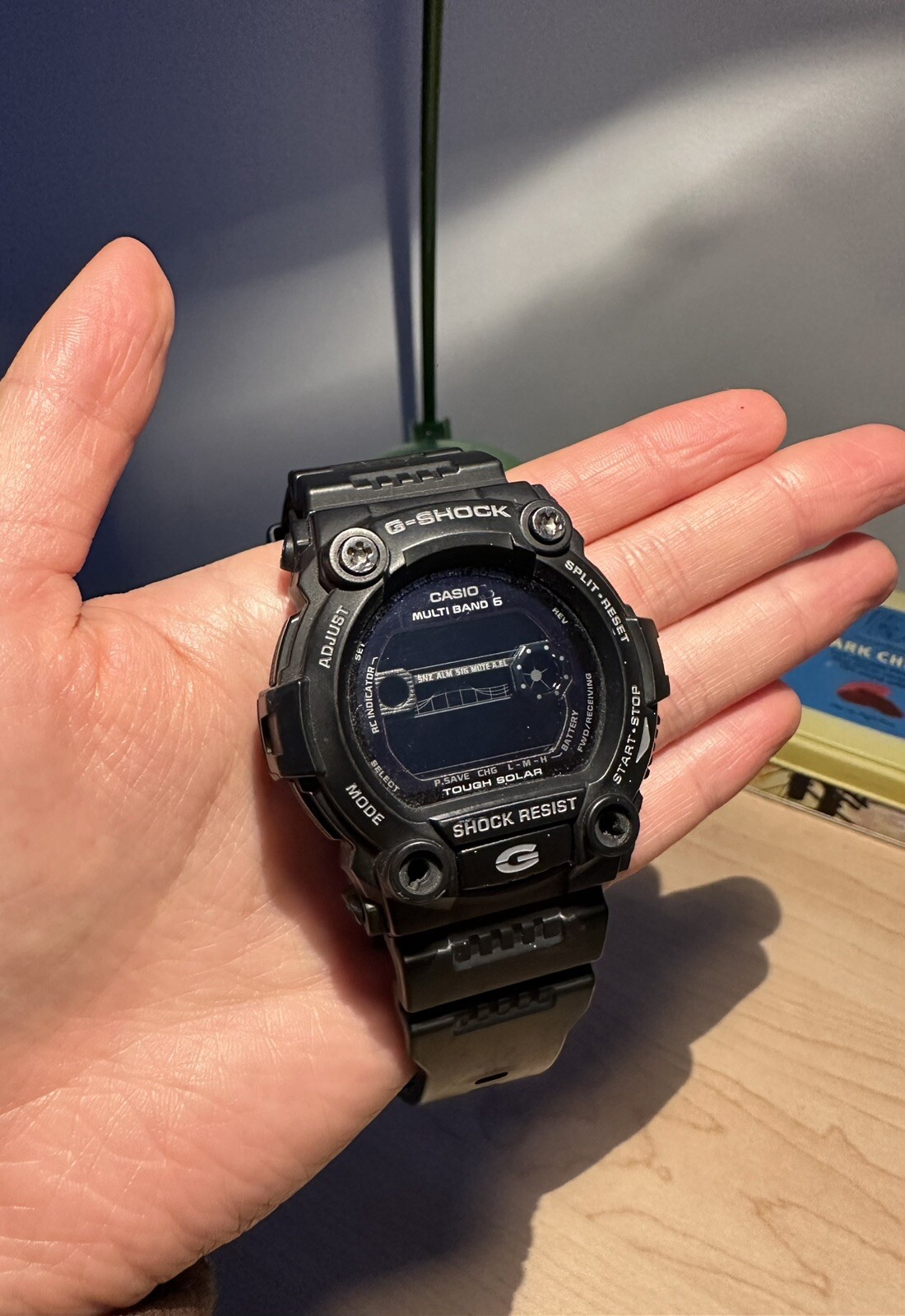 Casio Men's Watch G-Shock G-Rescue Solar Atomic Tide Graph Moon ...