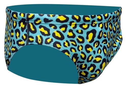 ACCLAIM Leopard Print Sports Fit 6 cm Tie Cord Brief Swimming Trunks Mens 2025 - Picture 14 of 35
