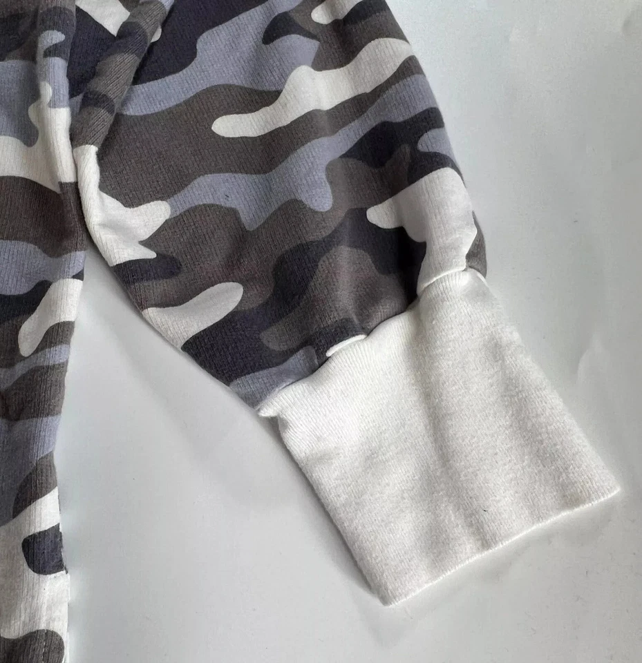 Caslon Sweatshirt Womens XL Gray White Terry Camo Print Slouchy Comfy Oversized - Image 3 of 4
