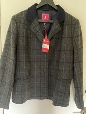 Jack Murphy Donna Tweed Blazer Colour - Teal Earth (navy Blue) Uk Size 12