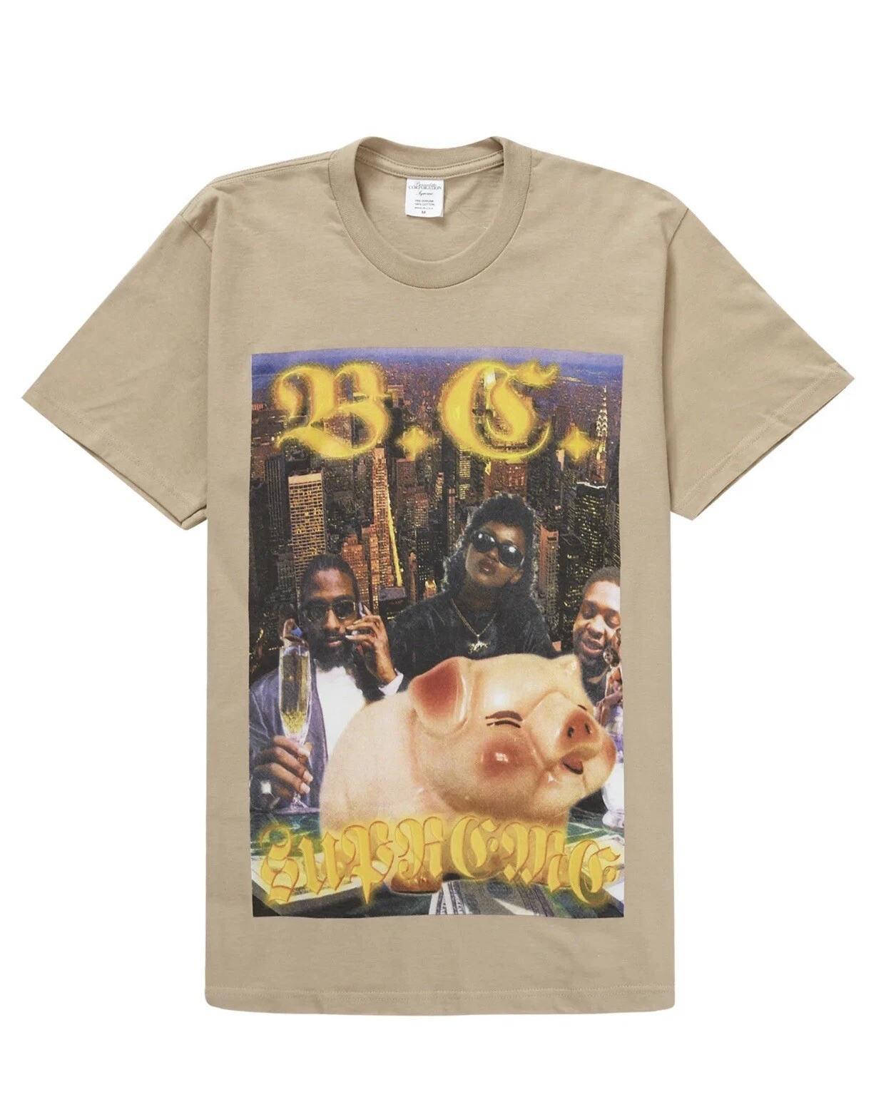 Tee shirt kaki Supreme x Bernadette Corporation SS23 Xlarge DS