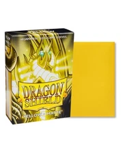 (60-Pk) Dragon Shield Card Sleeves YELLOW MATTE Small/Mini Size Japanese/Yugioh