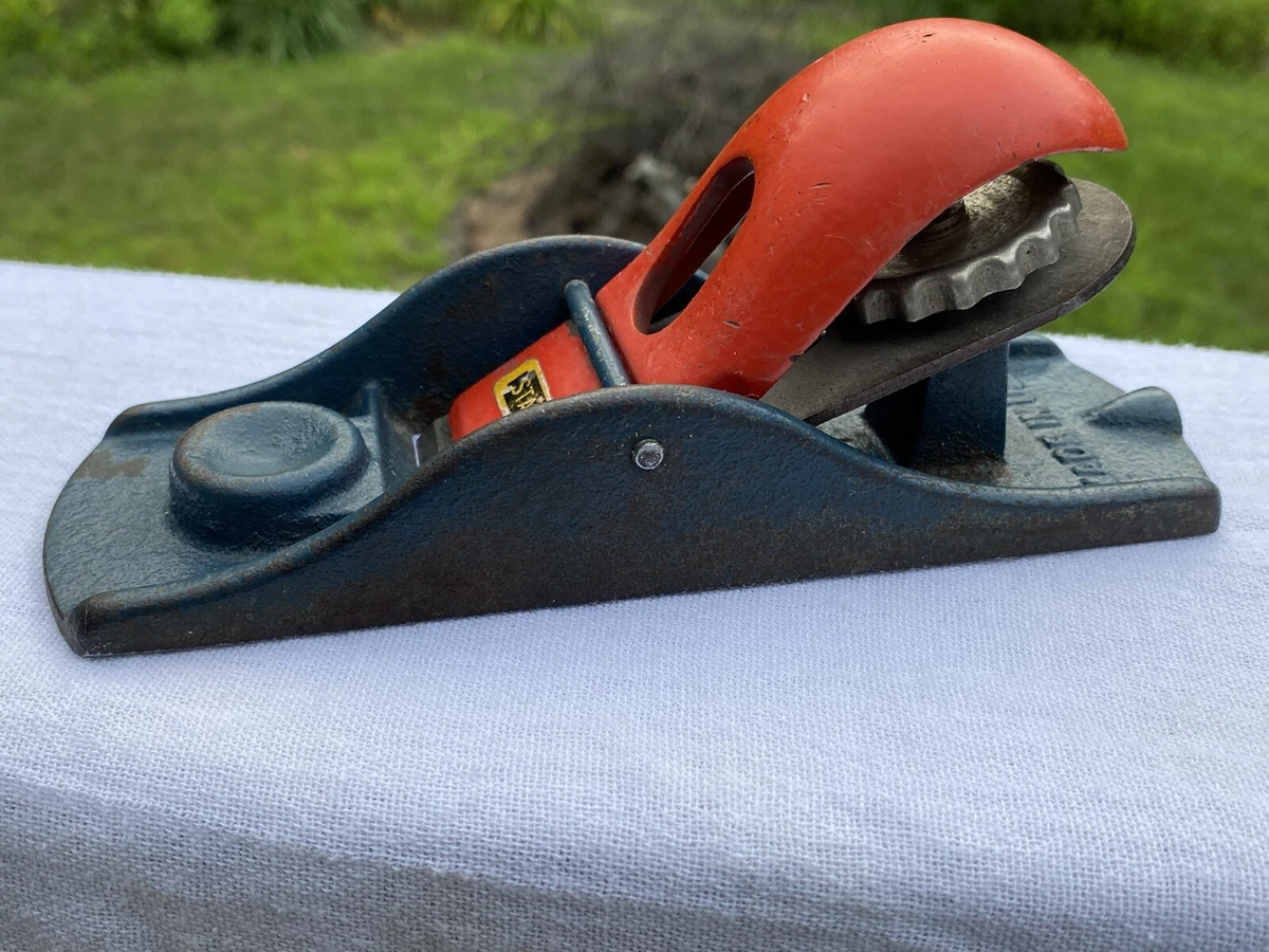 VINTAGE STANLEY BLOCK PLANE RED BLUE C 247X Made IN The USA eBay