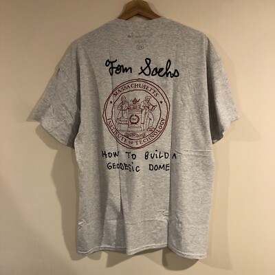 100% Authentic Tom Sachs How to Build a Geodesic Dome T-Shirt Sz XL X Large ISRU