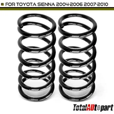2Pcs Coil Spring Set for Toyota Sienna 2004-2010 3.3L 3.5L Van FWD Rear LH & RH 