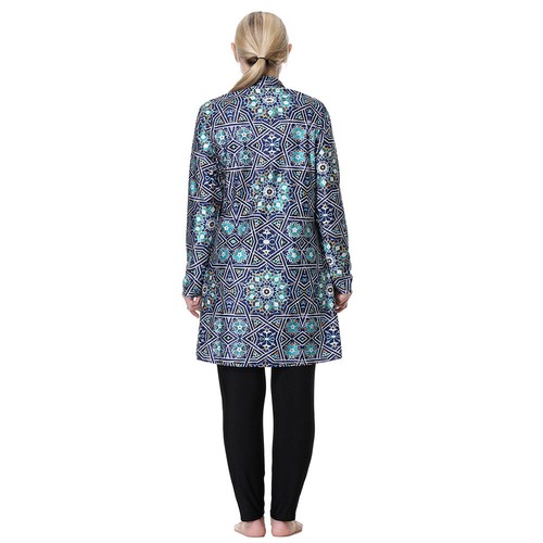 Traje de baño de talla grande modesto para mujer Burkini ropa de playa conjunto de 3 piezas traje de baño islámico - Imagen 26 de 41