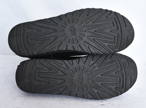 UGG AUSTRALIA Clásico Mini Piel de Oveja Negro Gamuza Botines Mujer Talla 10 - Imagen 5 de 7