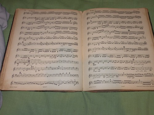 Antikes Beethoven Ledereinband Buch C.F. Peters Leipzig Aust. Violine B 1870er Jahre - Bild 7 von 13