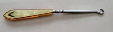 Vintage Button Hook Fiberloid Handle 7”