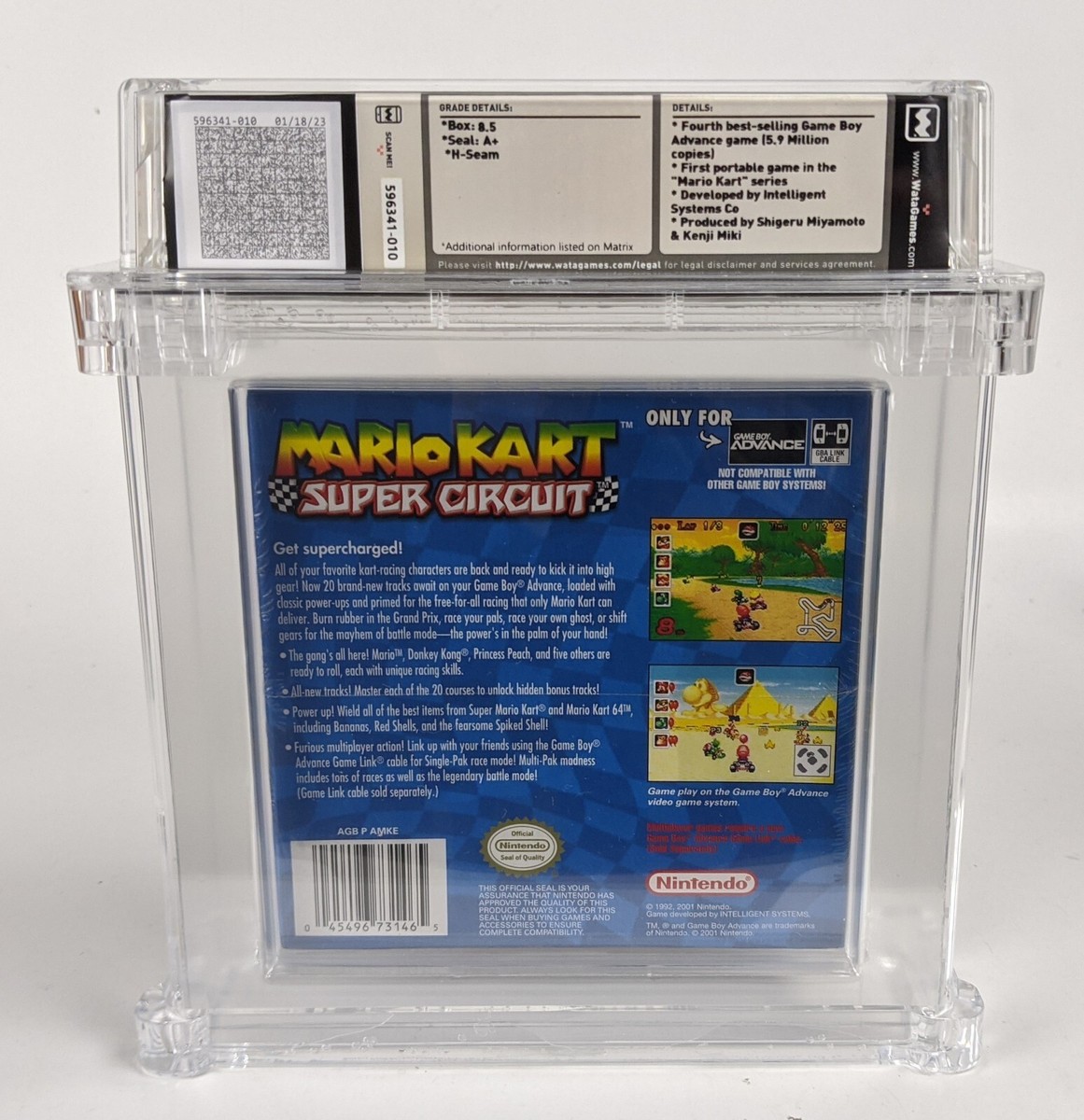 2001 Mario Kart Super Circuit Gameboy Advance GBA Brand New