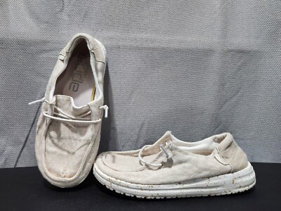 Hey Dude Wendy Youth Woven Zebra Neutral Slip On Shoes Little Kids Size Y1-L2