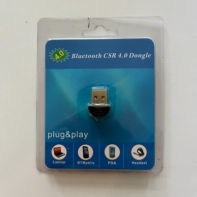 Bluetooth CSR 4.0 USB Dongle Adapter for PC's and Laptops Windows XP / VISTA / 7