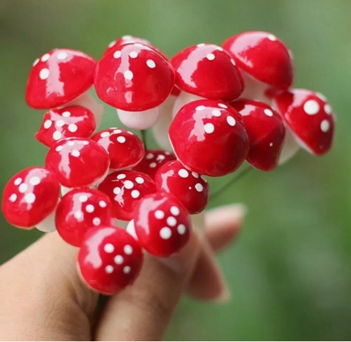 Fairy Garden Accessories Ornaments - 10 x Mushrooms (3-5 days delivery) - Picture 2 of 2