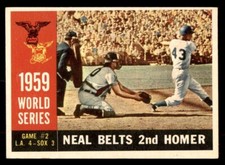 1960 Topps Baseball #386 World Series Game #2 (Neal Belts 2nd Homer) VG/EX *g1