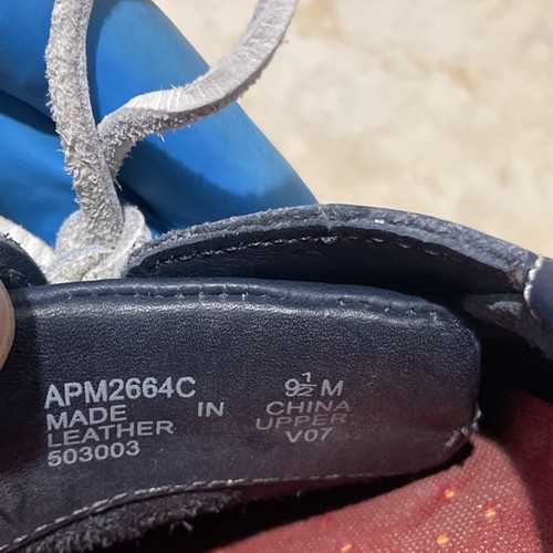 Rockport Men's Navy Blue Leather Boat Deck Shoes 9.5 M Style 503003, APM2664C - Picture 6 of 7