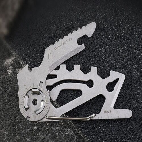 Card Folding Knife Multi Function Purpose Tool Escape Survival Best Backpacking - Picture 1 of 14