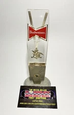 Vintage Budweiser King Of Beers Metal Lucite Beer Tap Handle 7” Tall - Nice!