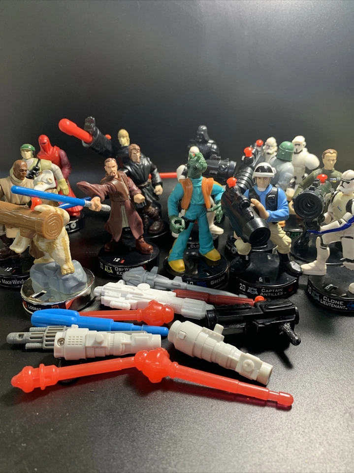 Star Wars Attacktix Lote 16 Figuras inc. Luke Skywalker Darth Vader Troopers ¡leer!! Foto 2 de 4