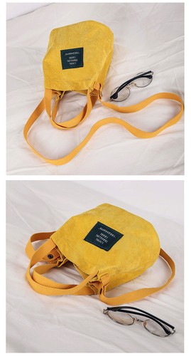 2023 Bolsos de mano de lona para mujer Bolso de hombro con hebilla Bolso de mano Bolso de tela con cubo - Imagen 13 de 26