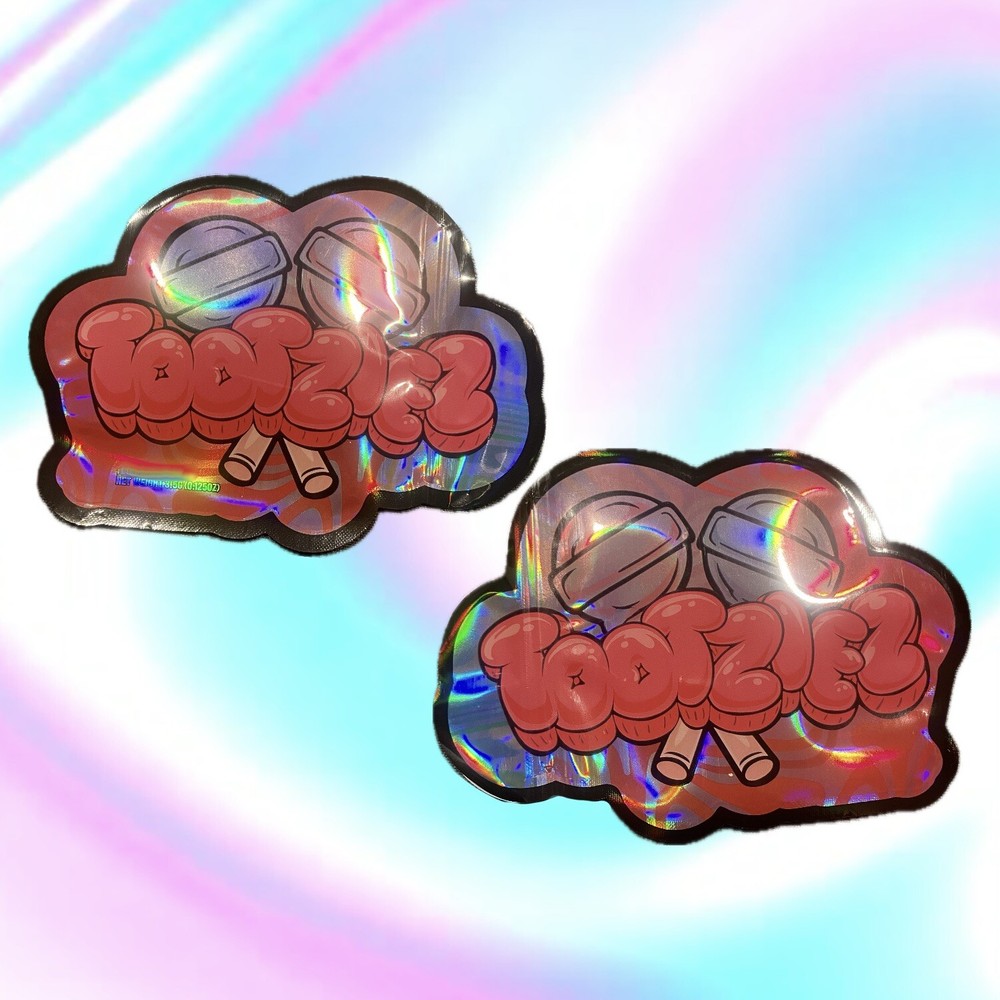 50PC Die Cut Shaped Mylar Bags 3.5g | Smell-proof Food Storage