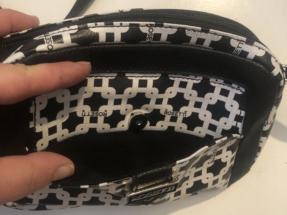 Bolso bandolera Rosetti blanco y negro para mujer NTS2D25 #2 Foto 4 de 4