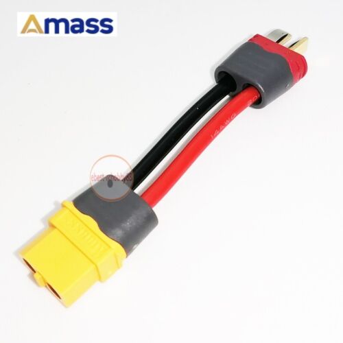 3pcs Amass Female XT60 toMale T Plug 12AWG 3CM Wire Cable for QuicRun ESC Motor - Picture 9 of 9