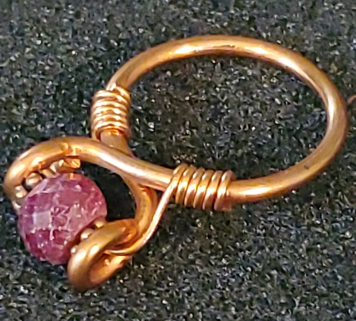 Ruby and copper ring size 8.5 elegance Paleo style eBay