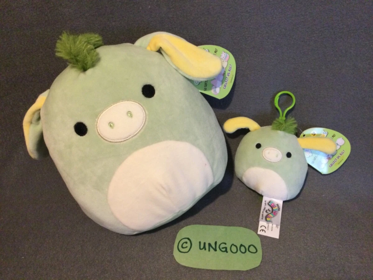 Yay 8” + 3.5 Clip On Juniper Donkey Green Squishmallows Plush Toy Lot Not  Horse